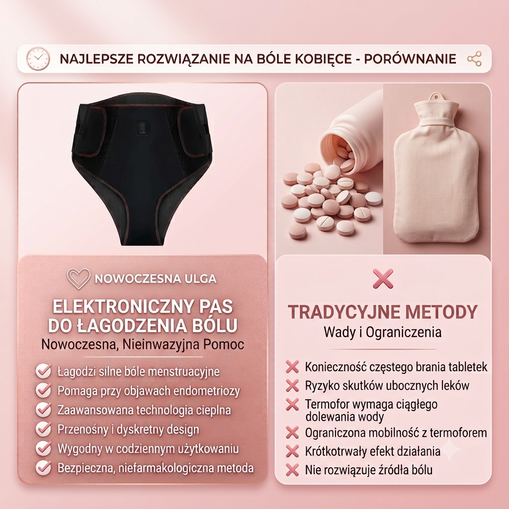 Meanzy Heat™- Elektryczny pas grzewczy na bóle menstruacyjne